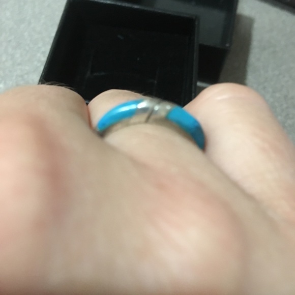 Genuine Navajo turquoise ring - Picture 4 of 4
